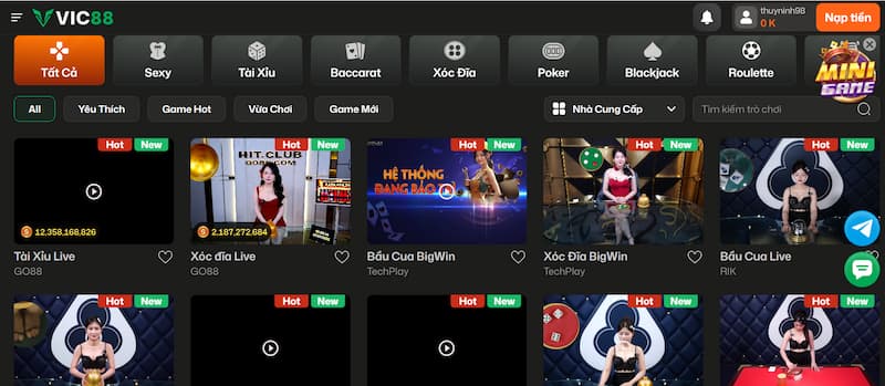Casino trực tuyến 1 Casino live Vic88