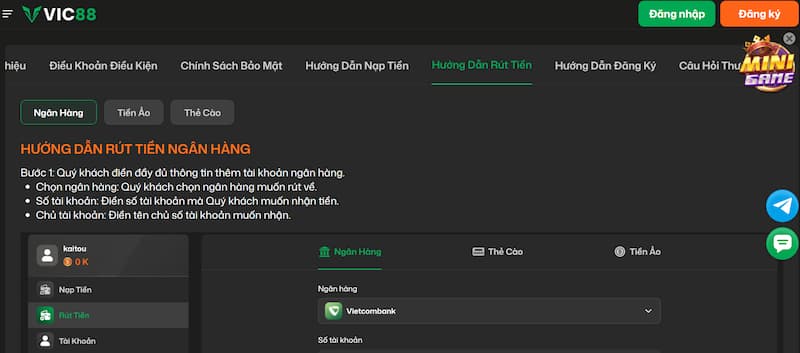 Hướng dẫn cá cược 3 rút tiền thưởng nhanh chóng